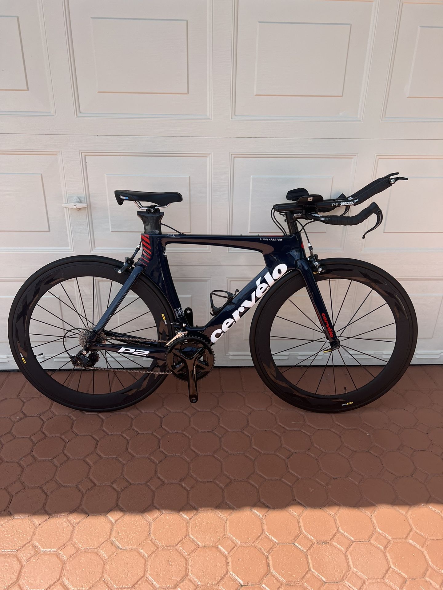 Cervelo P2 Triathlon 51 Cm With Mavic Wheels