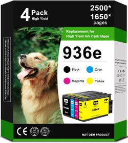 936e Ink Cartridges - 4 Pack (Black, Cyan, Magenta, Yellow)