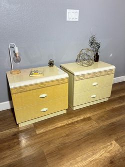 Vintage 1980s Postmodern Nightstands (Pair) – Made in Italy – $20  for pair