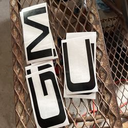 2021 GMC Black Out Letters For Front And Rear 