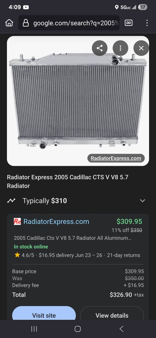 Radiator For Ctd 2003 To 2007