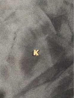 14K Solid Gold Letter “K” Charm / Pendant