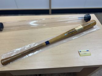 JOE TORRE AUTOGRAPHED BASEBALL BAT – SIGNED JOSEPH P. TORRE (FLAME TREATED)