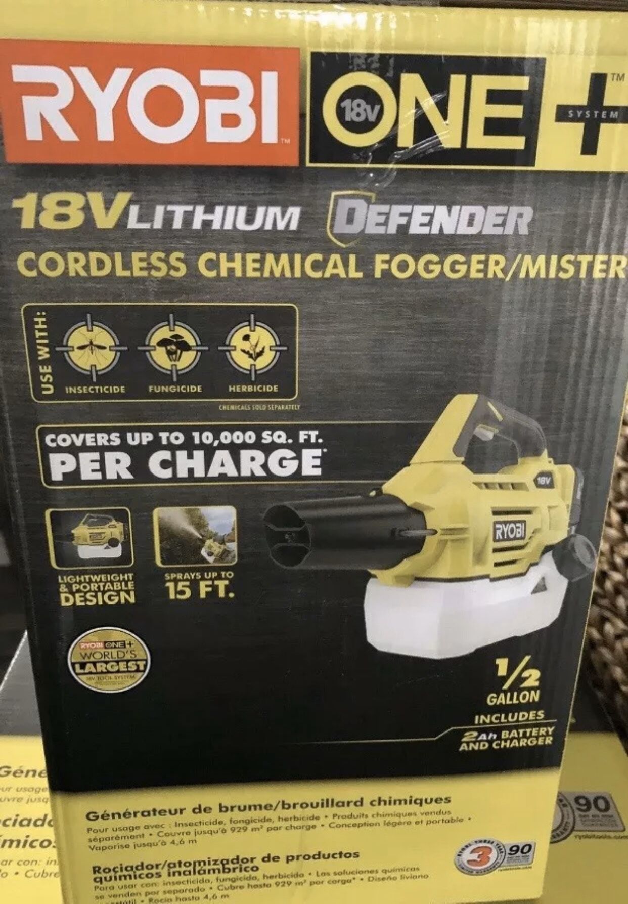 Ryobi Cordless Fogger/Mister P2850 18V NEW! DISINFECT! WITH