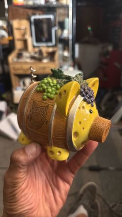 Wine themed piggy bank