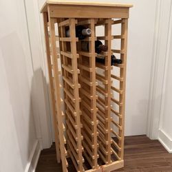 Solid Wood Wine Rack – Holds 44 Bottles