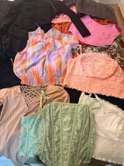 Women clothing many pieces