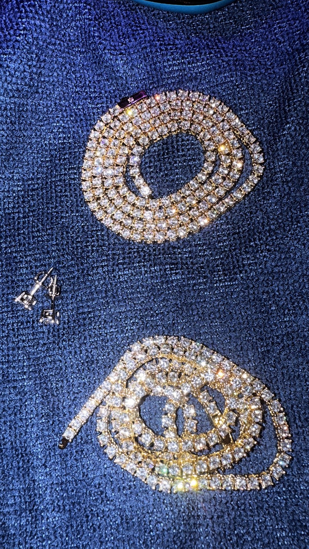 3mm 20” vvs Gold Plated Tennis Chains