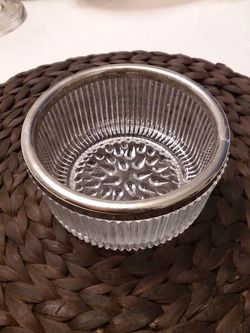 Pewter Crystal Bowl Sm