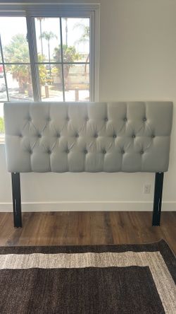Queen bed with headboard