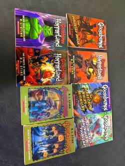 Goosebumps books lot of 8