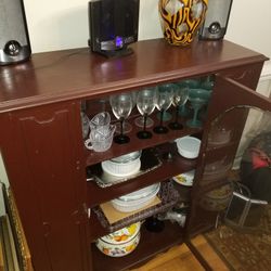Beautiful Wood Dining Armoire