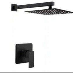 Shower System 1- Spray Pattern Fixed Head Ceramic Disc Matte Black