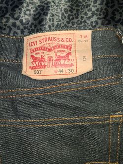 Denim black 501 Levi's (size 44x30)