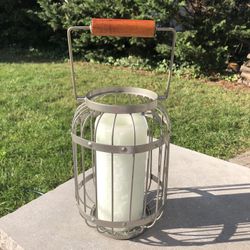 Metal Lantern With Battery operated Candle 