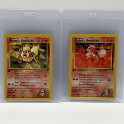 Blaine’s Growlithe 1st Edition (Ungraded) - Gym Heroes 35/132  & Gym Heroes #062