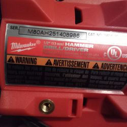Milwaukee Hammer Drill Driver Brand New 