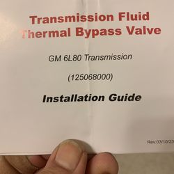 Transmission thermostat