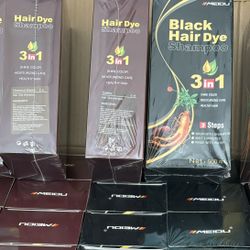 Hair dye Shampoo 3 in 1 plant hair dye long lasting color