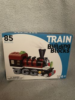 85 piece train building block set