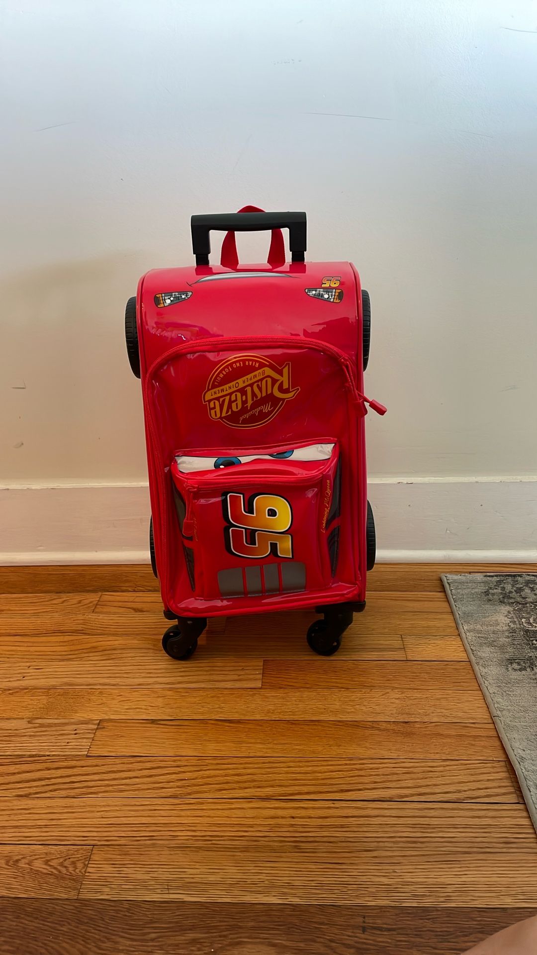 Disney Lightning McQueen Rolling Luggage Kids
