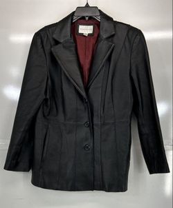Worthington Women's Black Leather Jacket size L w/ tags - $60 (Prunedale)