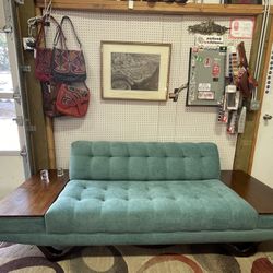 MCM Sofa With Built In Walnut Endtables