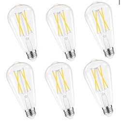 Dimmable Edison Bulbs, 4000K Daylight White, 