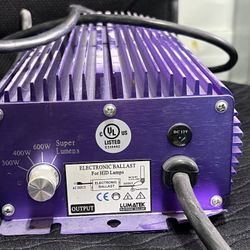 Purple Hydrofarm Lumatek Digital Lighting LK1TH240 Electronic Ballast HPS/MH