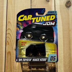 2025 MGA Car Tuned JDM Series 3 #5 04 Toyota HiAce H200 Black