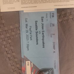 San Jose Earthquakes Vs Seattle Sounders @ Paypal 3/29