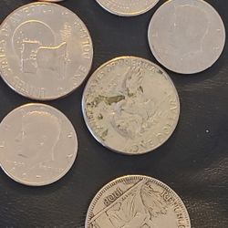 Old Dollar And Half Dollar Coins 