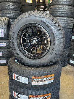 NEW Wheels  FBX109 – 17x9 – Matte Black – 6x139.7 – ET0 – CB110.1  whit tires 265/70/17 Arroyo RT