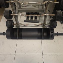 Titan Log Bar Gym Equipment Exercise Fitness Weight Workout
