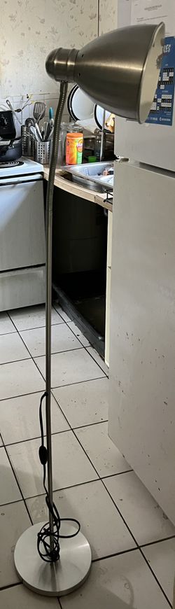 2x Standing Lamps Aluminum 