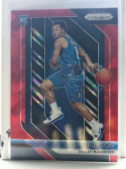 2018-19 Panini Prizm Jalen Brunson Red Ice Rookie #250