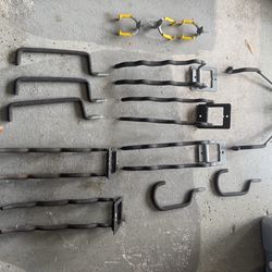 14 piece various garage hangers