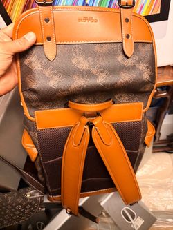 Coach New York Printed Canvas Backpack
