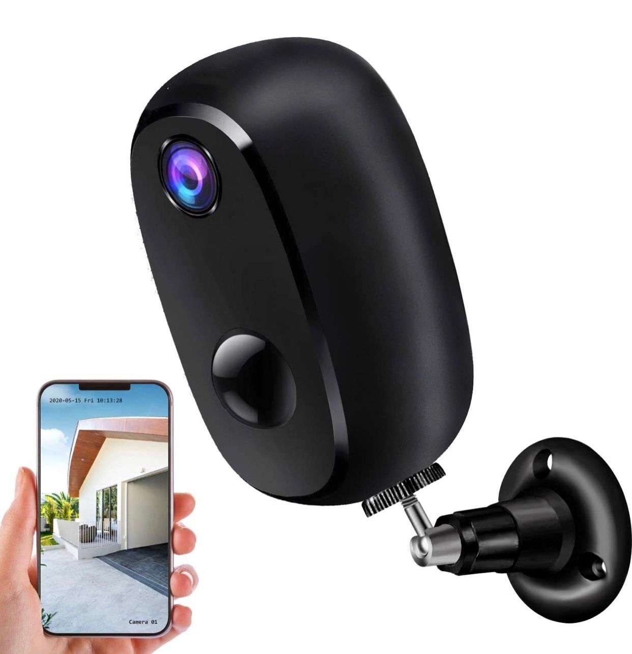 Brand New Wifi 1080p Security Camera Outdoor Wireless, Rechargeable Battery-Powered Home Security Camera, Surveillance WiFi 1080P Camera, with 10000