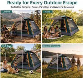 2ā3 Person Automatic Camping Tent ā New