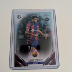 Topps chrome lamine Yamal rookie card