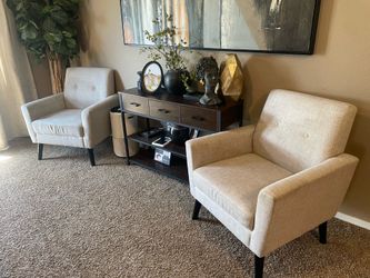 2 accent chairs