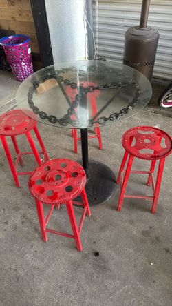 Custom Table And Stools