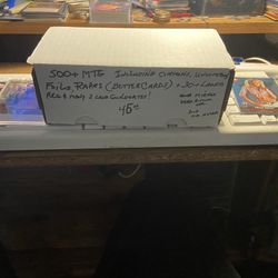 500 mtg cards with at least 10-15  rares, foils, and commons.