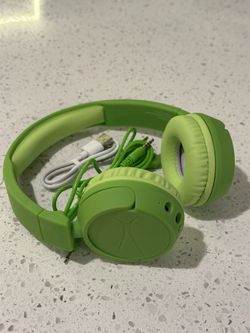 Altec Lansing Kids' 3-in-1 Bluetooth Wireless Headphones - Pear Green Like New / No Box 