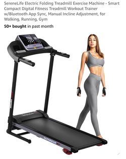 Treadmill, Exercise Machine, Smart Compact