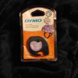 New Dymo 1/2 in. x 13ft clear label refill 
