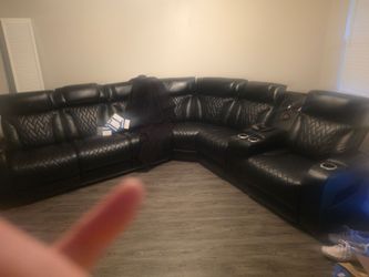 Leather couch