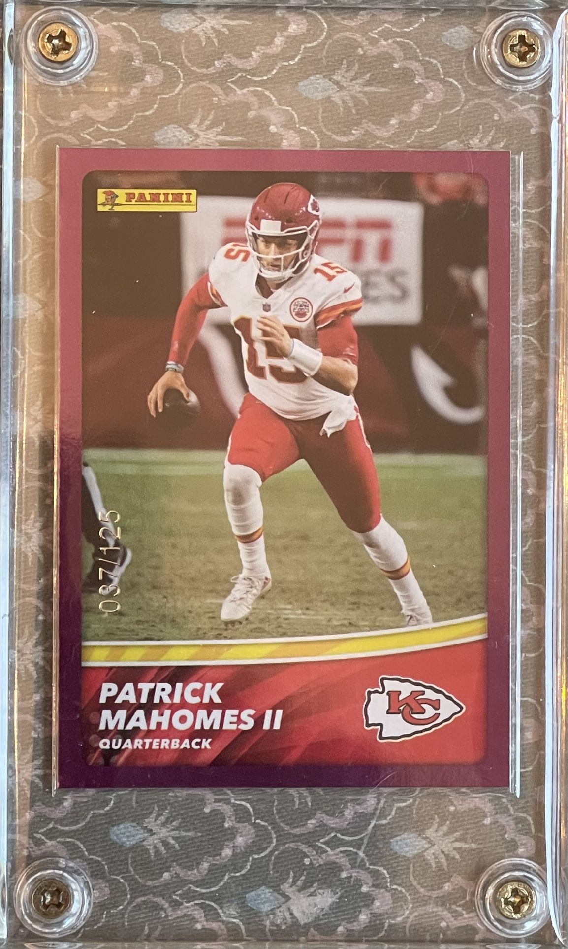2022 Panini NFL Sticker And Card Collection Patrick Mahomes /125