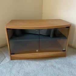 Delivery Available - TV Stand / Media Console with Glass Door